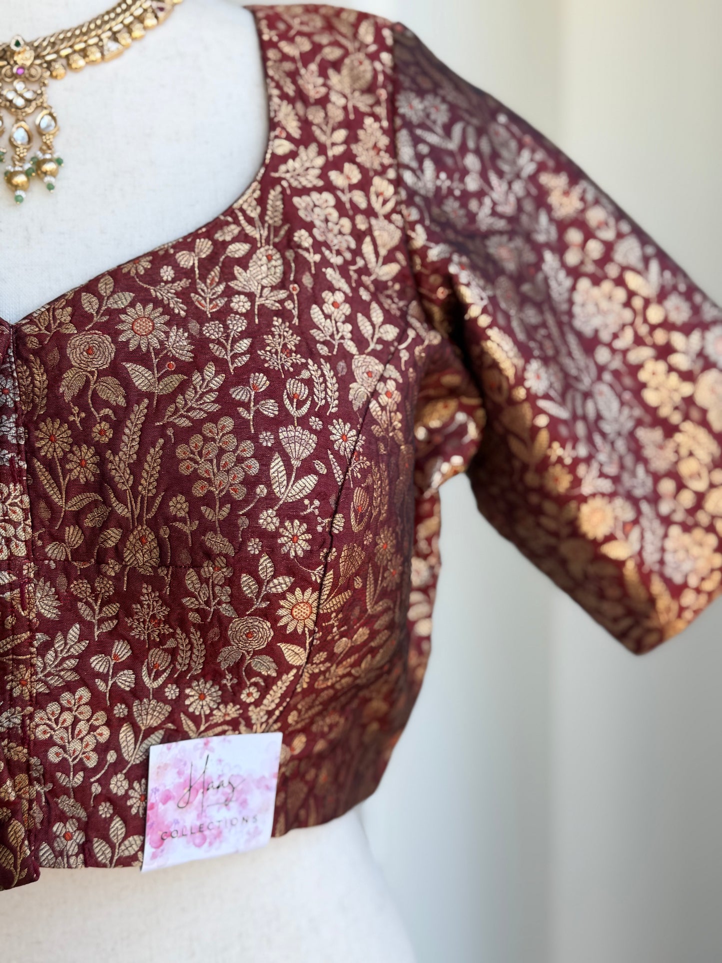 Banaras Brocade Blouse | Saree blouses in USA | Boutique blouses