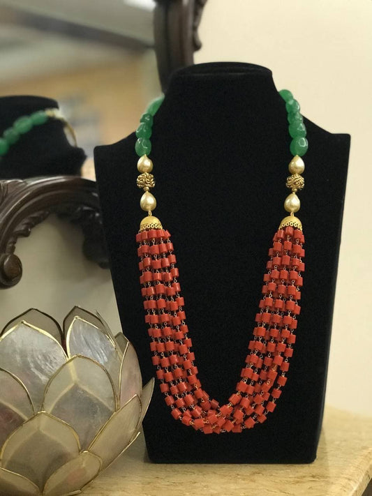 Corals necklace | beads necklace