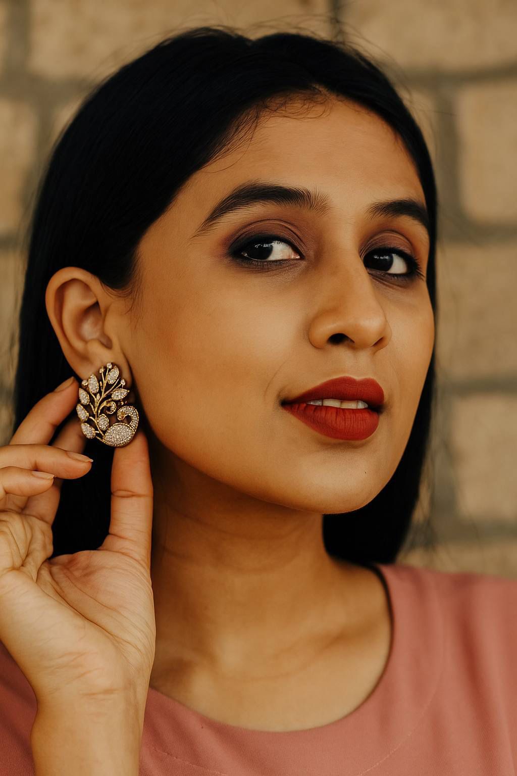 Victorian AD Peacock Earrings | Indian Jewelry In USA