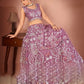 Party Wear Lehanga | Purple Sequin Embellished Lehenga Choli