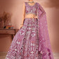 Party Wear Lehanga | Purple Sequin Embellished Lehenga Choli