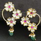 Jadau Kundan Earrings | Floral Antique Jadau Earrings
