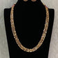 3 Layers Golden Beads Necklace With studs | Indian Necklace