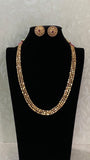 3 Layers Golden Beads Necklace With studs | Indian Necklace