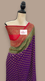 Authentic Pure Georgette Banaras Saree