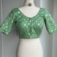 Mint green saree blouse | Custom saree blouse