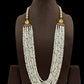 Jadau kundan side pendants necklace | traditional pearls necklace