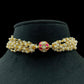 Jadau Kundan Ball Pendant Pearl Choker |  Beads Choker In Indian Jewelry
