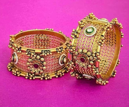 Antique Rajwadi Kangans | Openable Traditional Bangles In USA