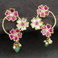 Jadau Kundan Earrings | Floral Antique Jadau Earrings