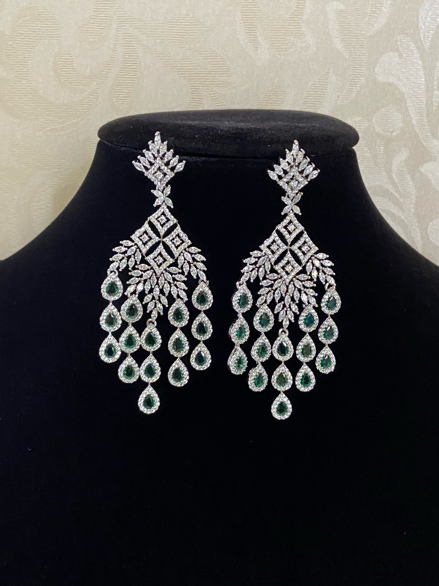 Diamond look alike earrings | Party wear earrings