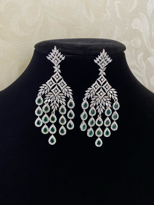 Diamond look alike earrings | Party wear earrings