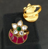 Antique Jadau Finger Ring | Adjustble Finger Ring