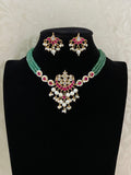 Jadau Kundan Pendant Beads Necklace | Indian Jewelry In USA