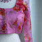 Pure organza blouse | Fancy saree blouse