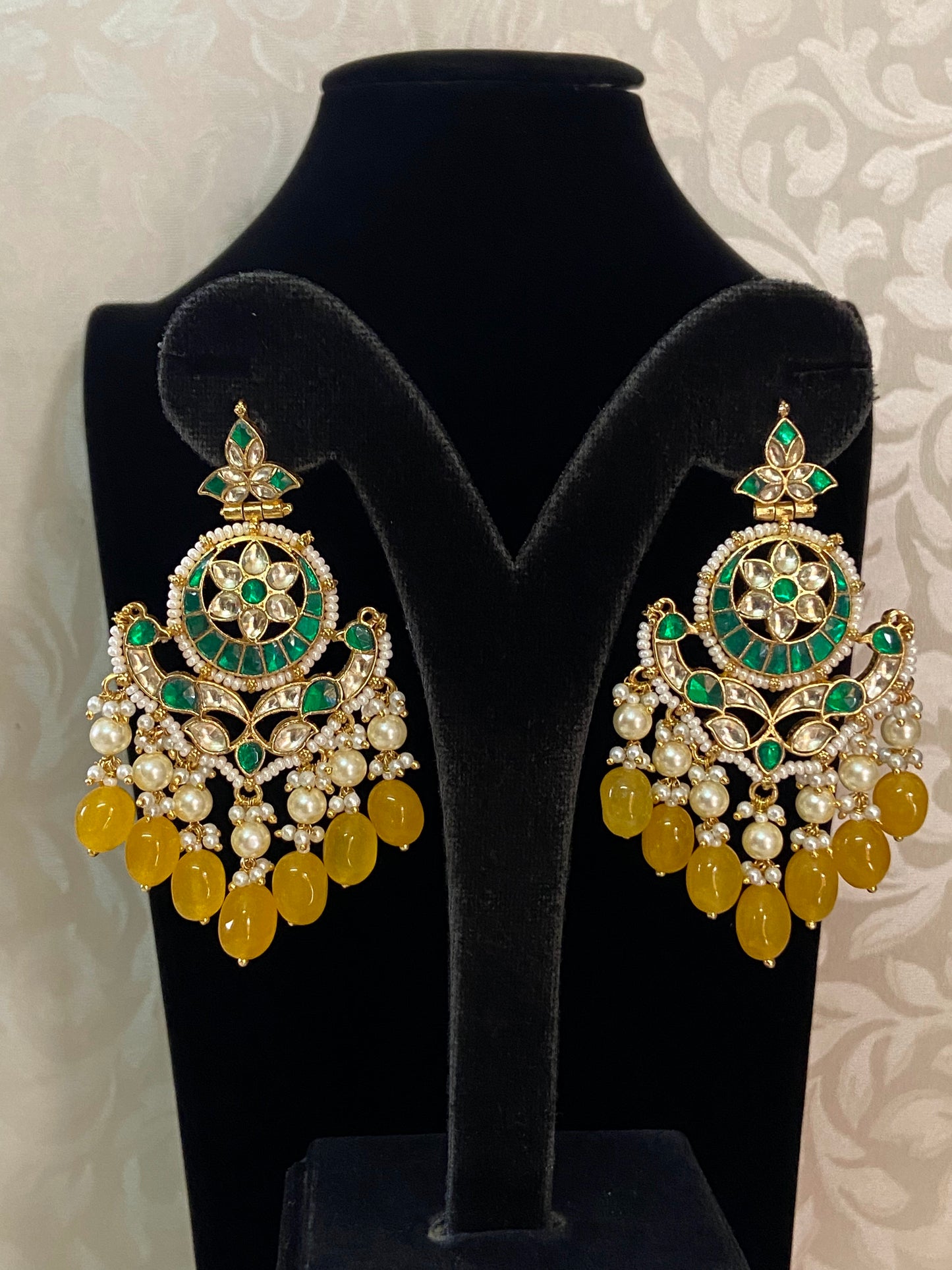 Ahmedabadi Kundan earrings | party wear earrings