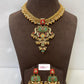 Ahamadabadi Semi Precious Kundan Necklace Set | Handmade Indian Jewellery