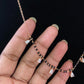 Rose gold mangalsutra | Simple black beads