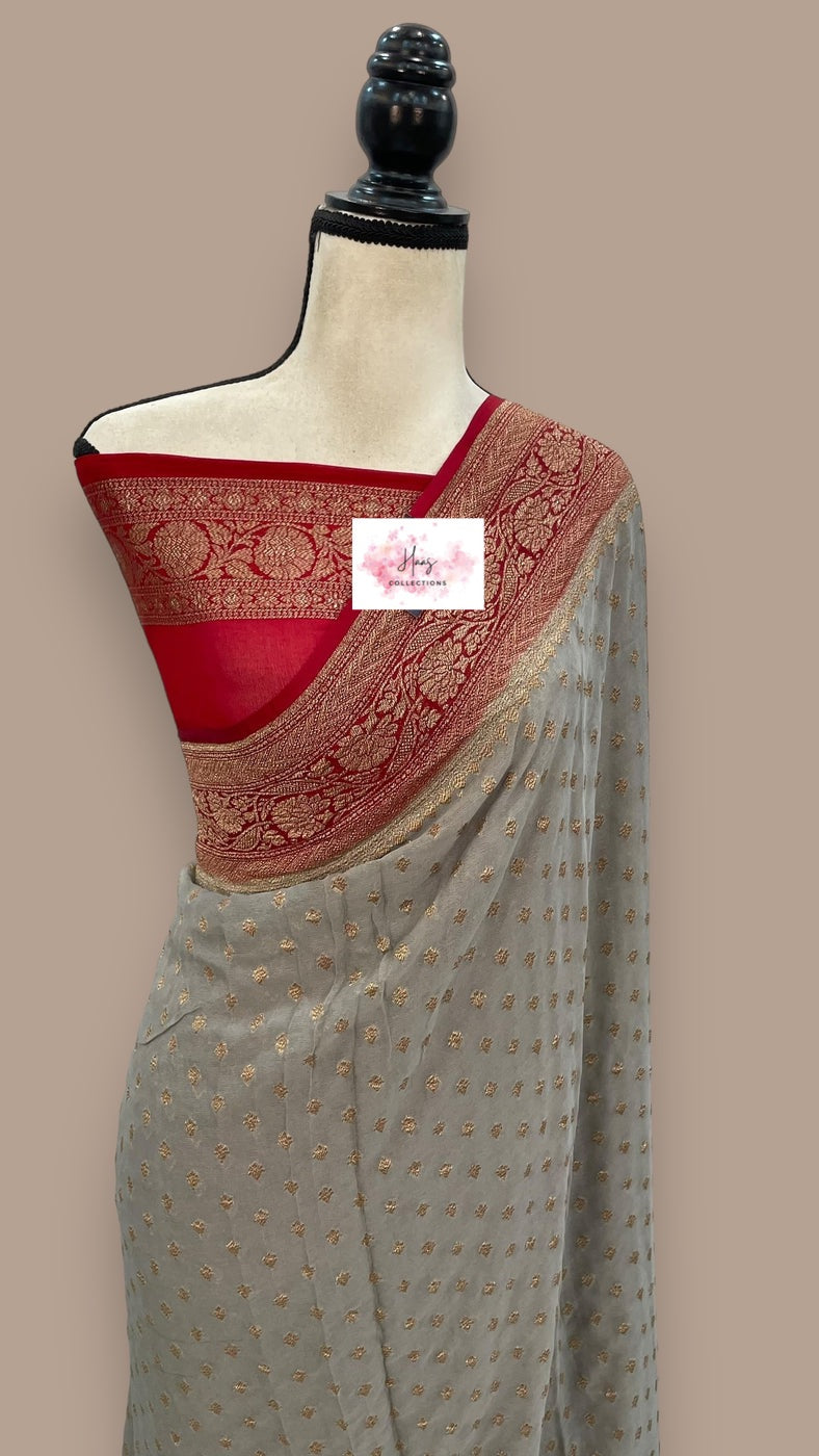 Pure georgette benaras saree | Silk mark certified saree | Sarees in USA