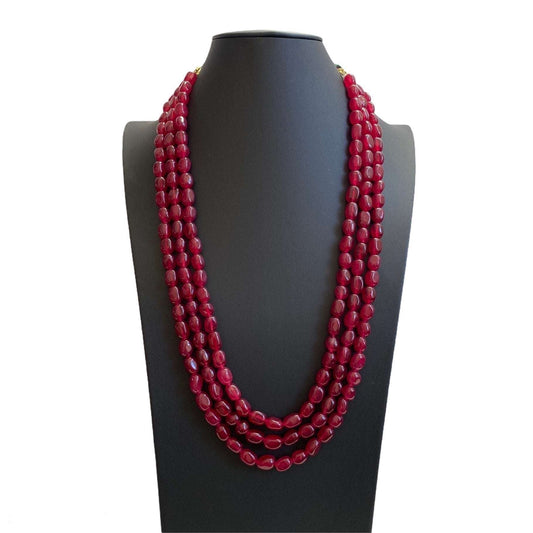 Gem grade onyx beads necklace | Indian jewelry in USA