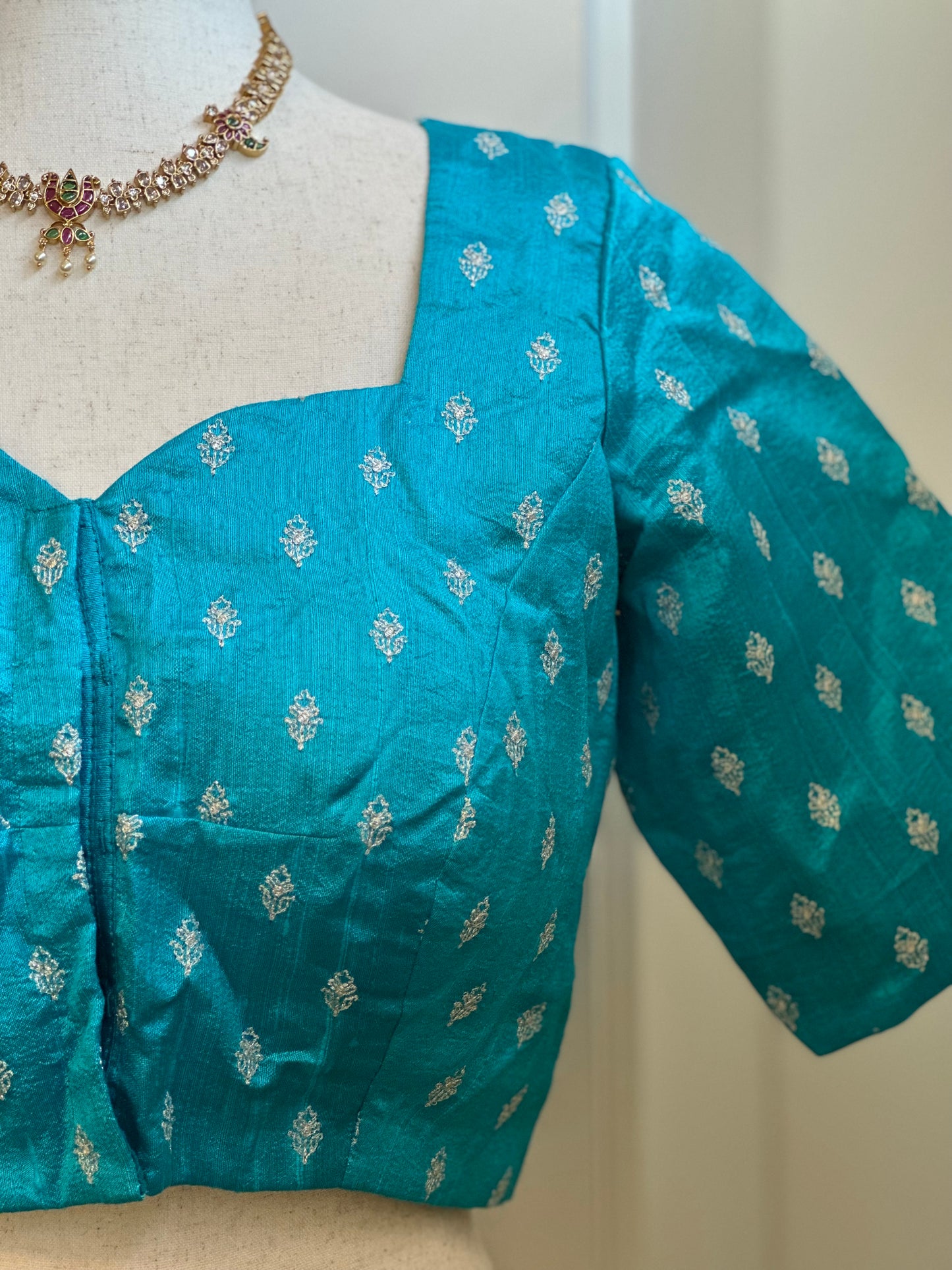 Rawsilk embroidery blouse | Saree blouses in USA