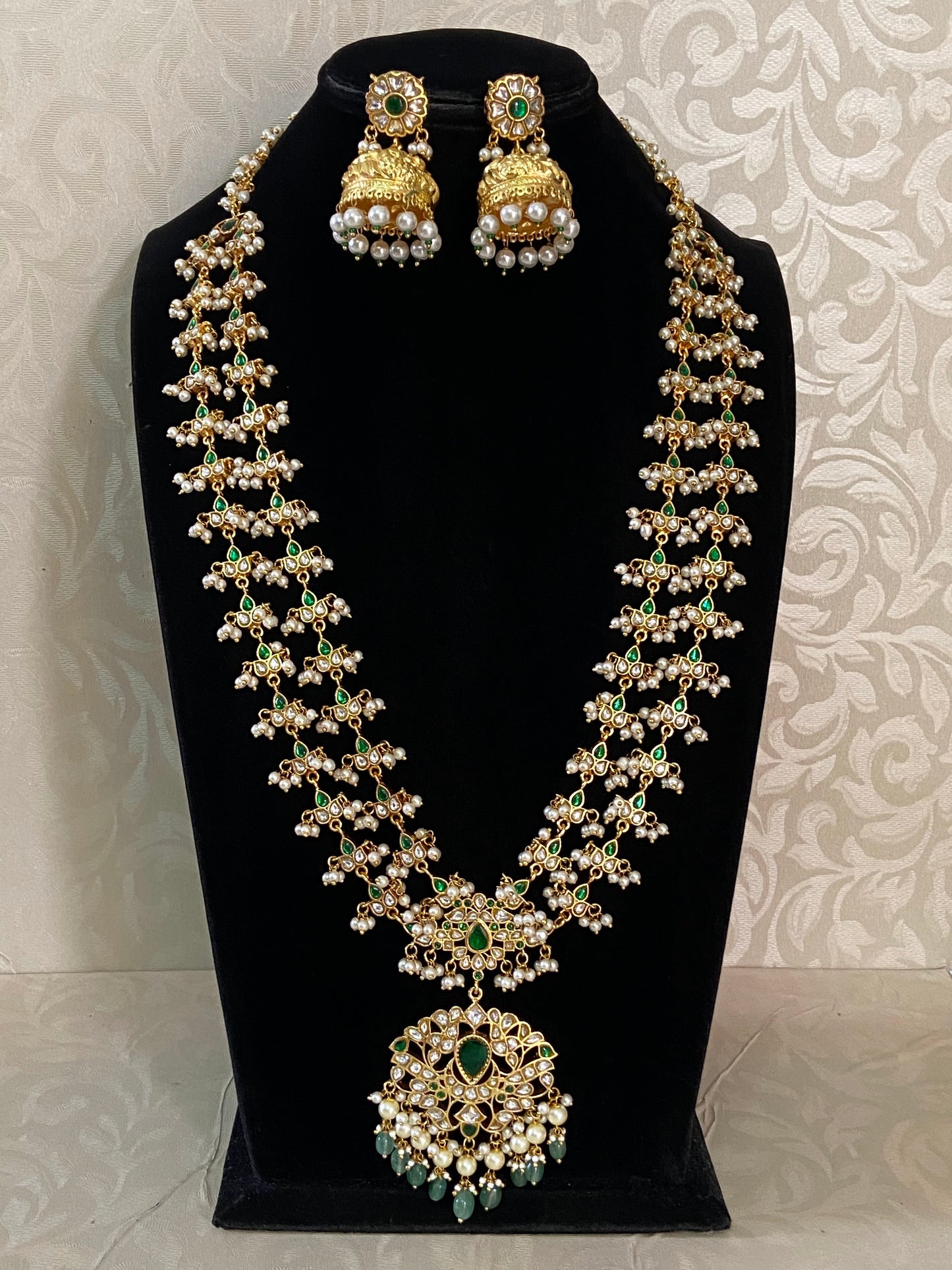 Jadau kundan long necklace | Indian jewelry in USA