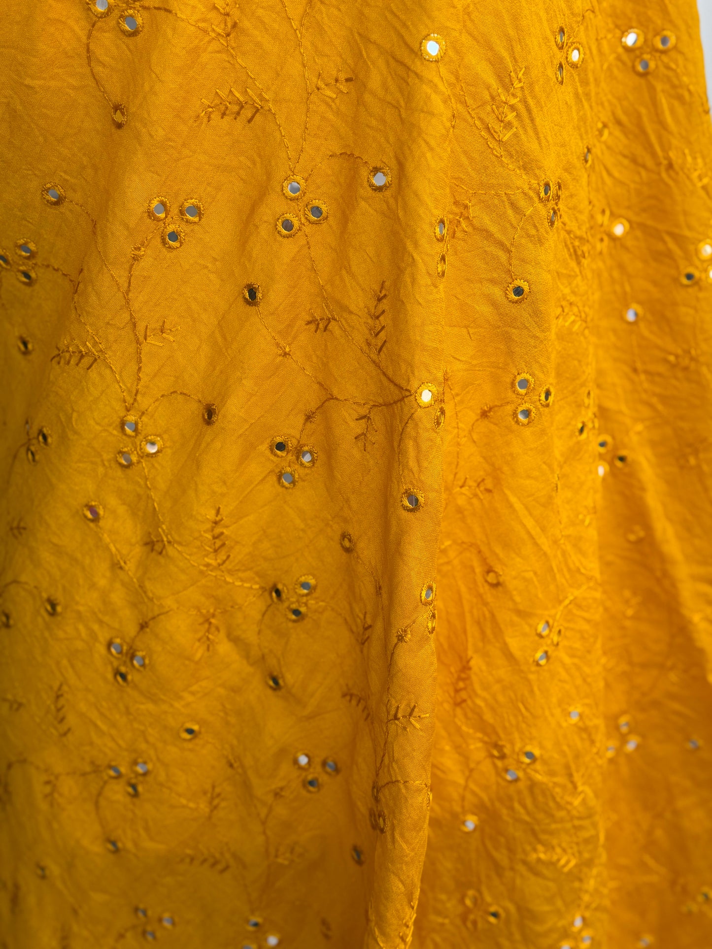 Chanderi Embroidered Dupatta | Mirror Work Dupatta | Party Wear Dupatta