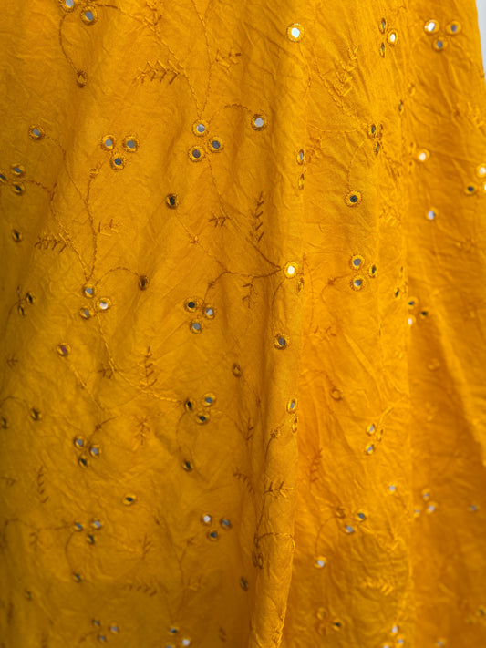 Chanderi Embroidered Dupatta | Mirror Work Dupatta | Party Wear Dupatta