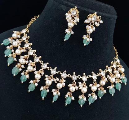 Antique Jadau Kundan Necklace Set   |  Kundan Necklace | Indian Jewelry In USA