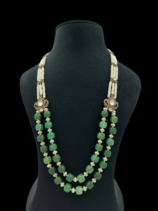 Side pendants necklace | Beads necklace