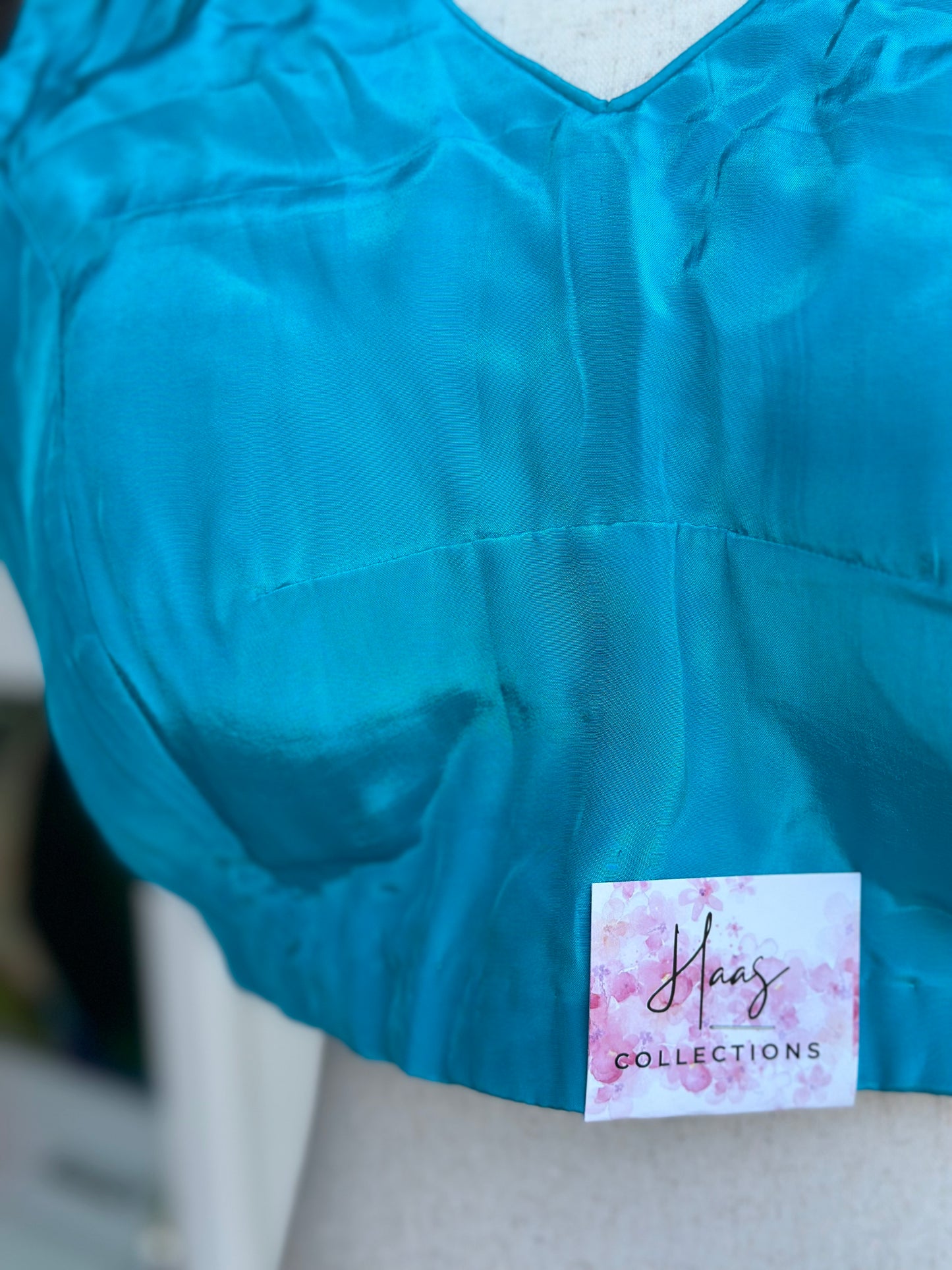 Crape silk sleeveless blouse | Saree blouses online
