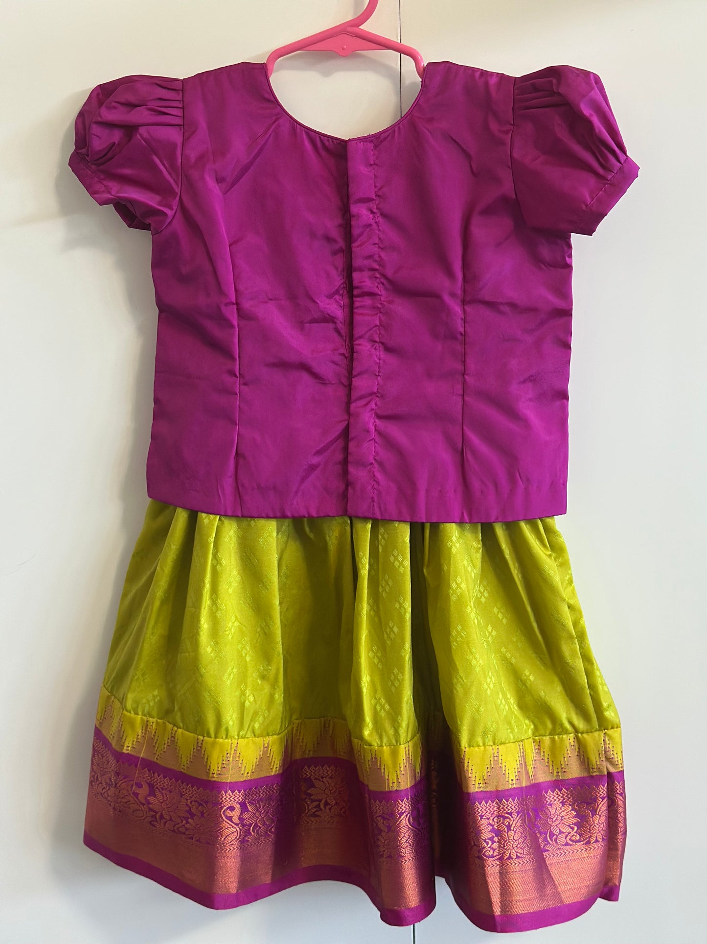 Brocade Baby Lehanga | Traditional Langa Blouse