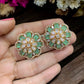 Moissanite Polki Studs | Indian Earrings