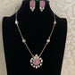 Moissanite pendant necklace set | Gift ideals | Indian jewelry in USA