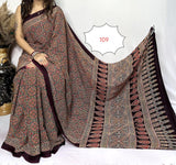 Ajrakh print model silk sarees | Sarees in USA