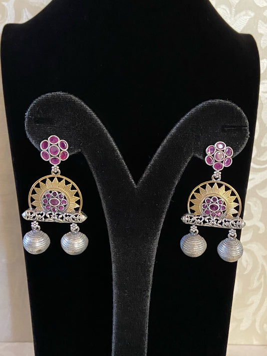 Oxidized earrings