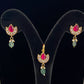 Jadau Kundan pendant with earrings | Simple pendant set