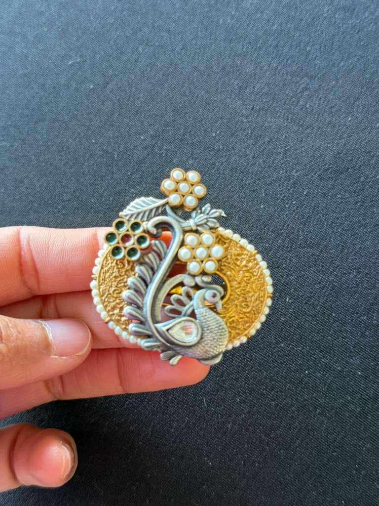 Beautiful Peacock Finger Ring | Adjustable Finger Ring