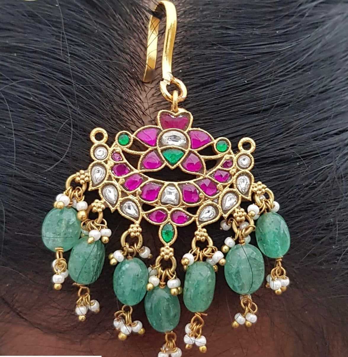 Jadau Kundan Maang Tikka | Traditional Maang Tikka | Gift Idea