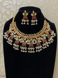 Jadau kundan guttapusalu set | bridal jewelry | Jadau kundan jewelry