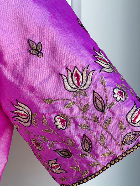 Pure silk embroidery blouse | Saree blouses is USA | Readymade blouses in USA