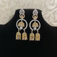 Dual tone earrings | Partywear earring