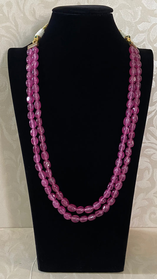 Gem grade onyx beads necklace | Indian beads necklace