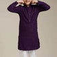 Boys Kurta Set Chikankari Kurta Set with Sequin Work