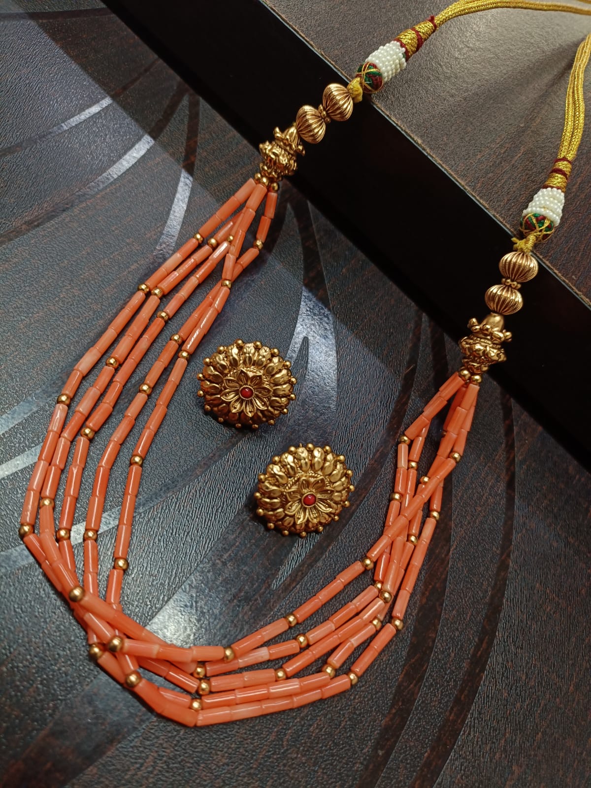 Antique coral beads necklace | Latest Indian jewelry