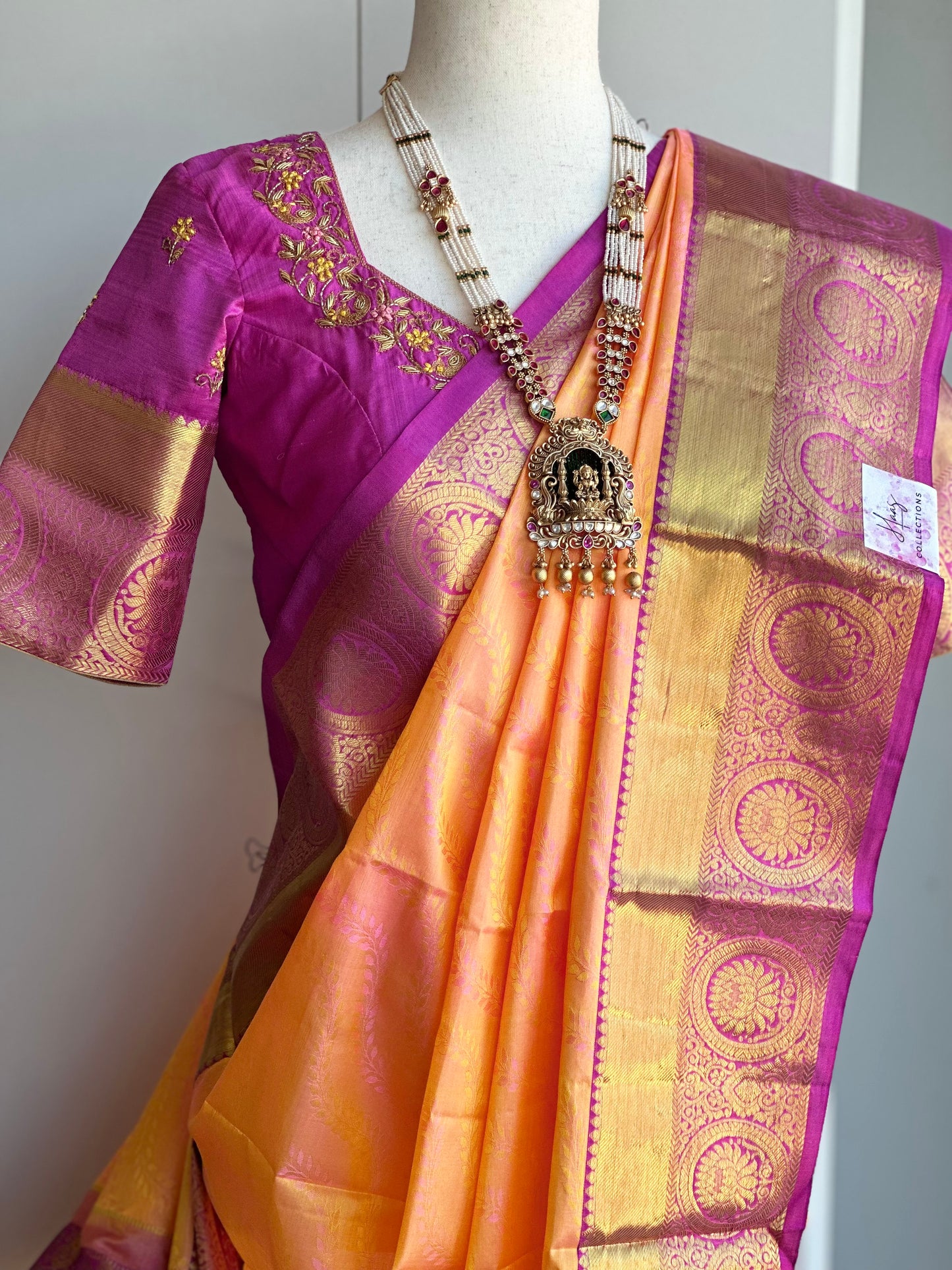 Kanjivaram soft silk saree | Light weight pattu saree | Silk mark certified saree