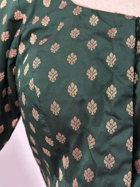 Green buti blouse | Saree blouses online | Saree blouses in USA