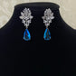 Aqua Victorian Ad earrings | Light weight earrings