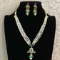 Ahamadabadi kundan pendant pearls set | Indian jewelry in USA