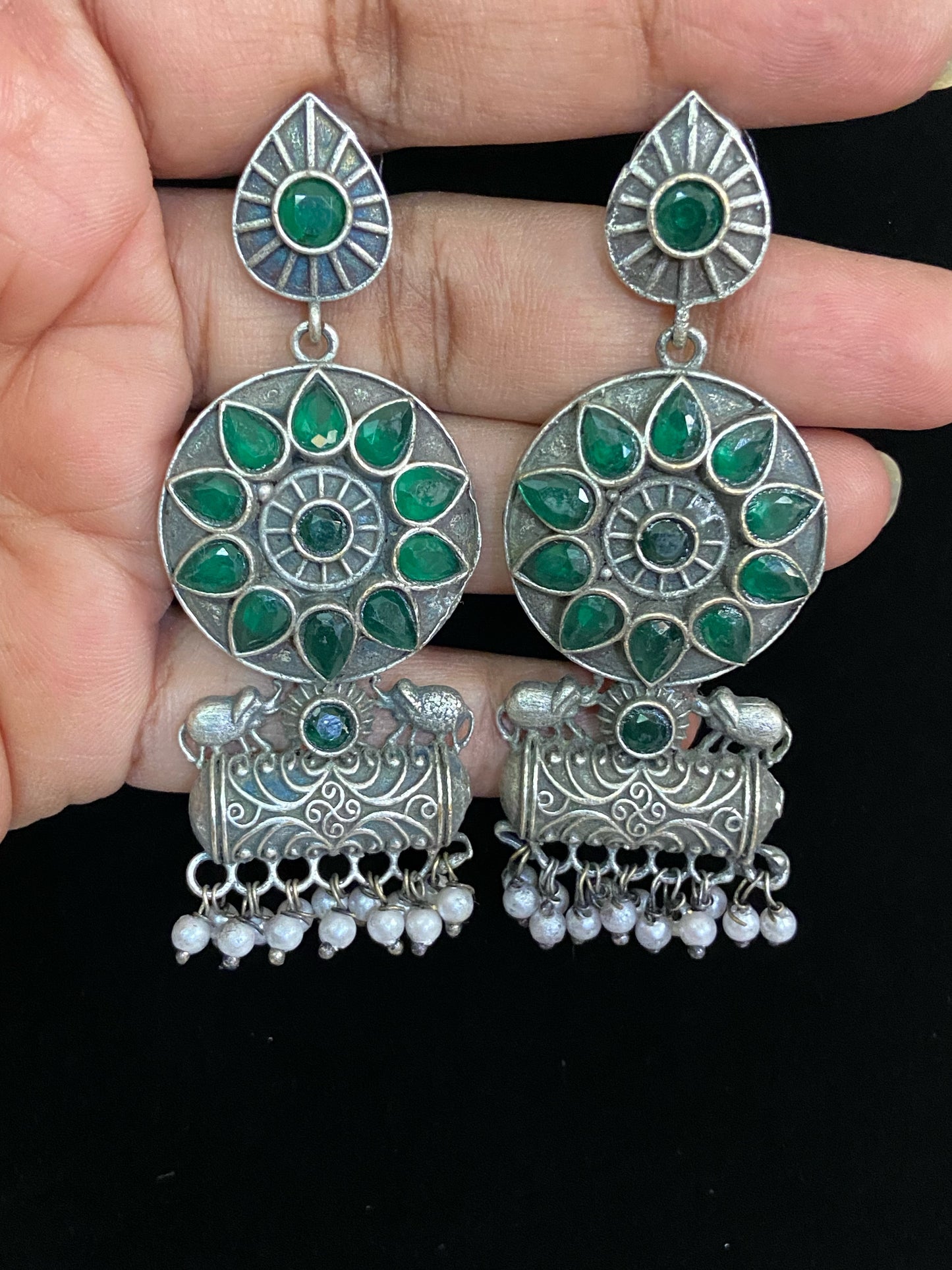 Oxidized earrings